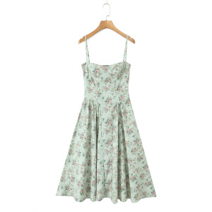 Women's long pure cotton dress