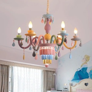 Lâmpada de vidro decorativa para casa com macarons